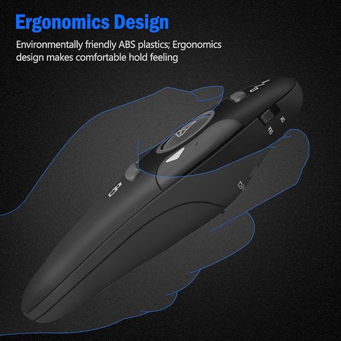 Presentation Remote Clicker, USB A & USB C Wireless Presenter