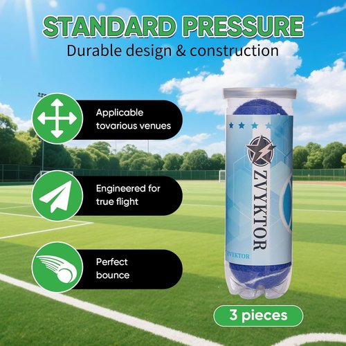 High-Visibility Tennis Balls by [Brand Name] - Durable, High Elasticity Training Balls for Beginners | 3/4 Pack for Dogs & Courts