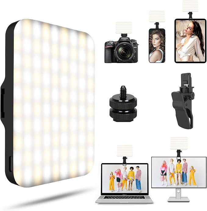 Selfie Light - BANSINE USB-Rechargeable LED Phone Light - Portable Photo Light