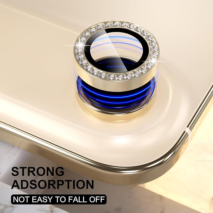 Choiche Compatible for iPhone 17 Air Camera Lens Protector Bling, 9H Tempered