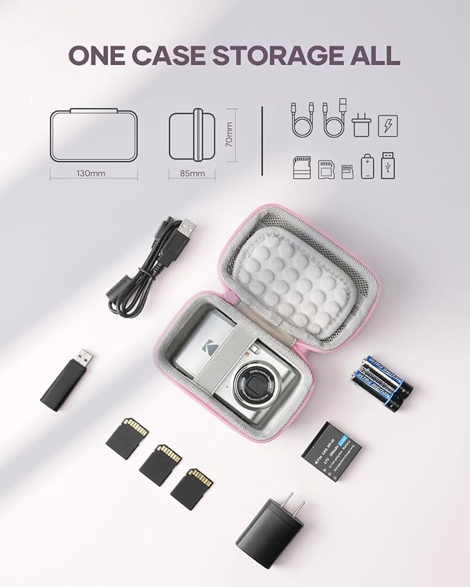 SQERO Digital Camera Case for KODAK PIXPRO FZ45 FZ55 & CAMKORY 1080P