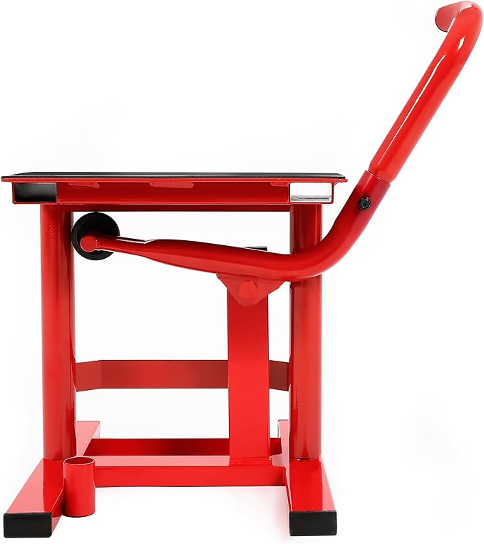 ALMULOO Dirt Bike Lift Stand Motorcycle Jack Lift Stand 330 LBS Capacity 10.1"-19.7" Adjustable Height Hoist Table Steel