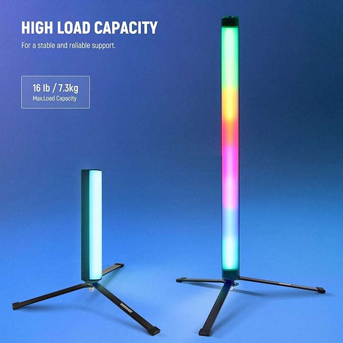 NEEWER Metal Mini Tripod Base for TL120C TL60 CL124 Tube Light Wand Stick