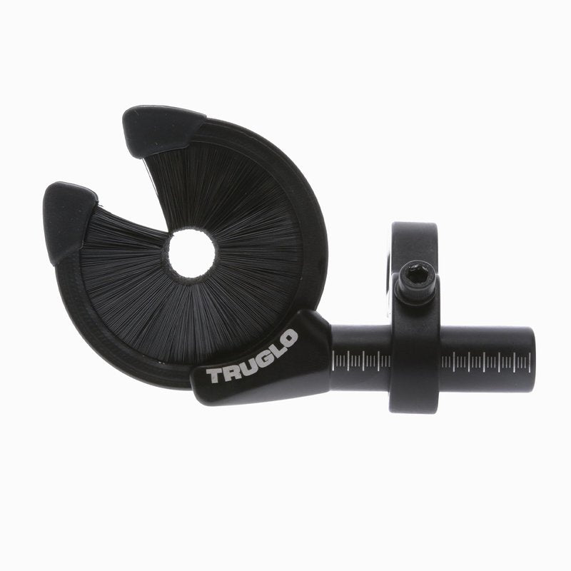 TRUGLO EZ-Rest Capture-Style Contained-Brush Left-Hand Convertible Ultra-Lighweight Quiet Tough All-Weather Black Archery Arrow Rest