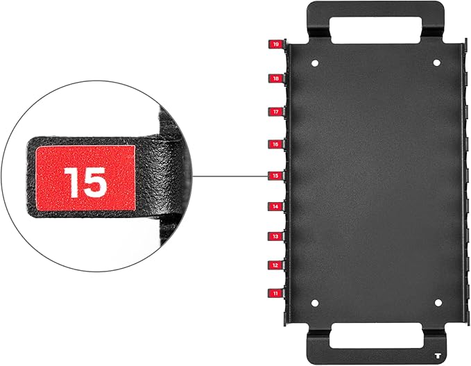 TEKTON Flat End Hex L-Key Set with Racks, 15-Piece (7/16-3/4 in., 11-19 mm) | KLX92301
