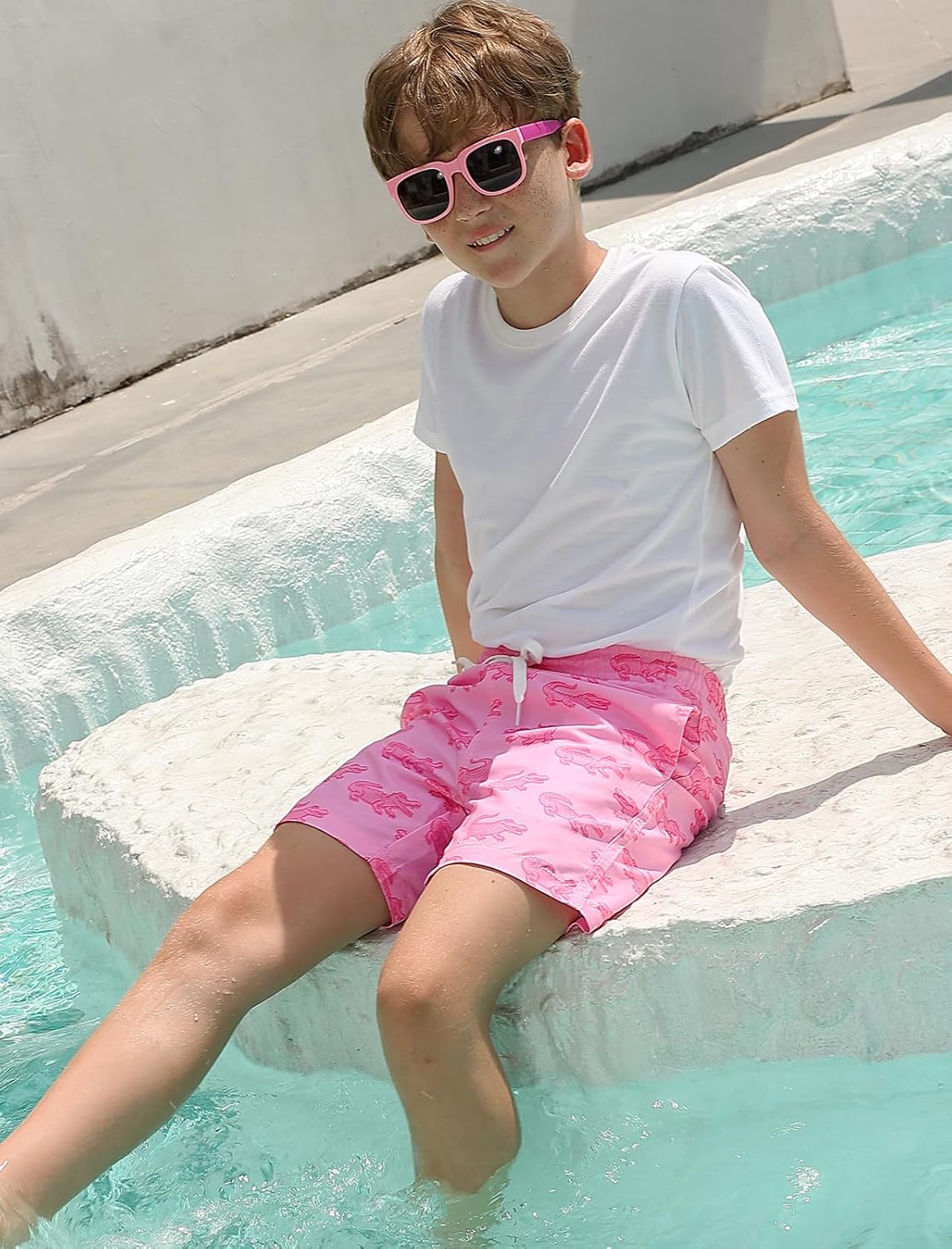 Regine Switzerland Boys Swim Trunks - Quick Dry Compression Liner Bathing Suit for Ages 7-20