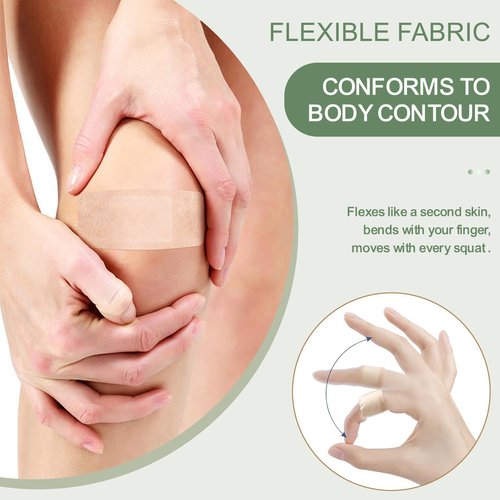 Hysimedy Silicone Adhesive Bandages - Hypoallergenic & Breathable | 60 Count Assorted Sizes for Sensitive Skin