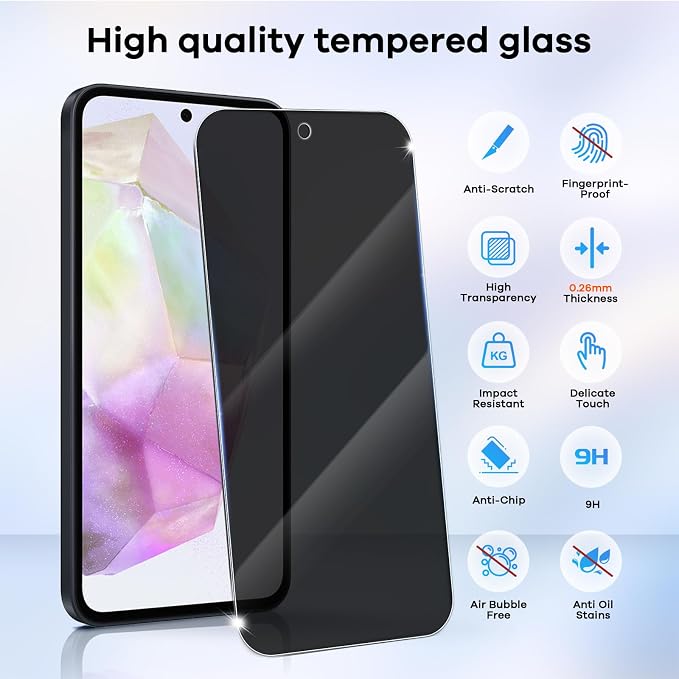 4+4 Pack for Samsung Galaxy Screen Protector Phone Camera Lens Protector