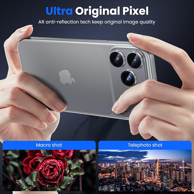 WSKEN for iPhone 17 Pro Max Camera Lens Protector, Metal Aluminum Alloy