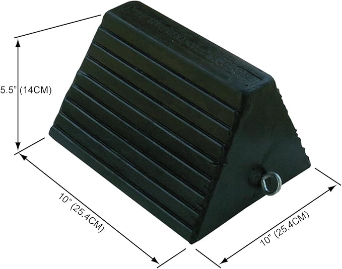 AME INTL 15300 Molded Rubber Wheel Chock