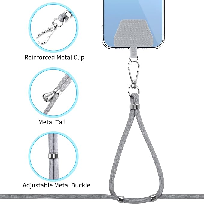 CACOE Phone Lanyard 2 Pcs-2 Pcs Adjustable Neck Strap, Universal Crossbody