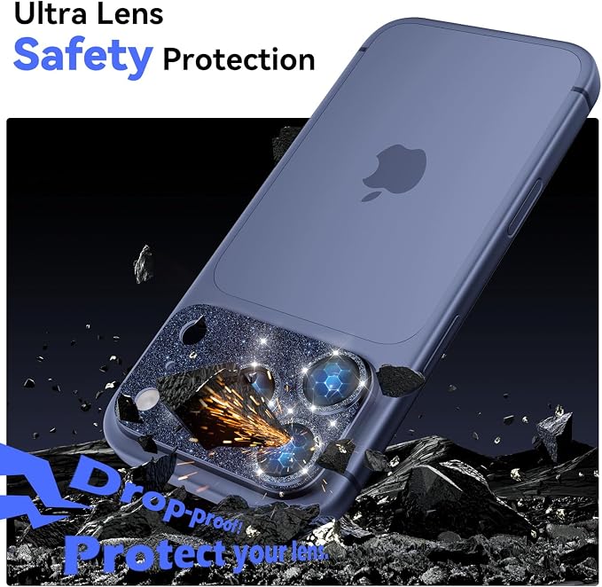 imluckies Compatible with iPhone 17 Pro Camera Lens Protector Bling, Ultra HD