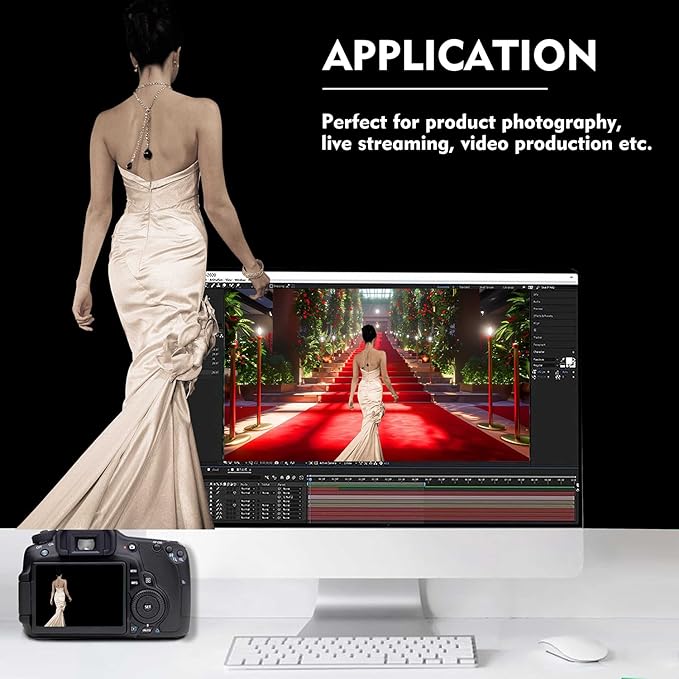 Black Photo Backdrop for Photoshoot, Fabric Background for Product Photography