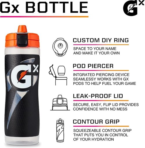 Gatorade Gx Marble Green Sports Drink - 30 Oz Hydration Bottle for Optimal Performance