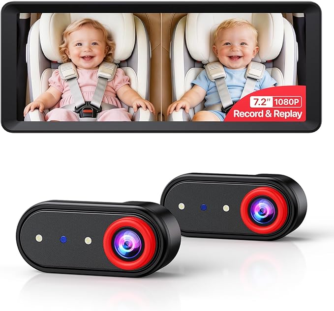 Luckview BM5 MAX 1080P HD Dual Baby Car Camera