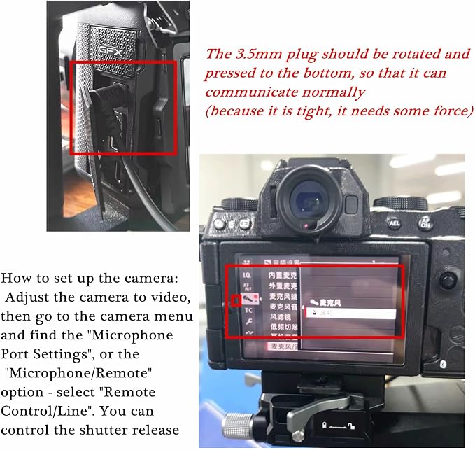 for Fuji gfx100II/GFX100RF Cable Release Wire Shutter Button Shooting