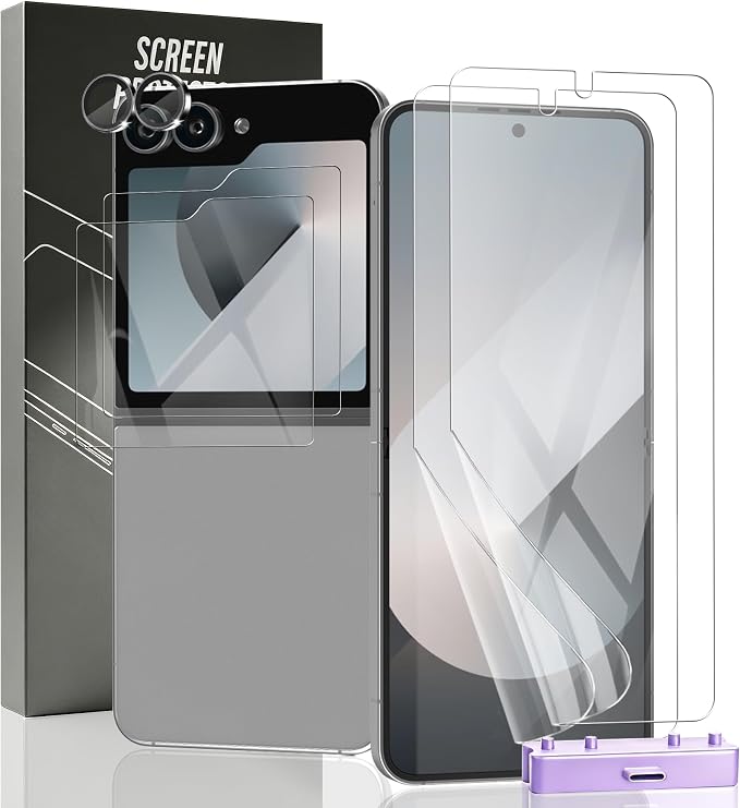 2 Pack Screen Protector for Samsung Galaxy Z Flip 6 Flexible TPU Film
