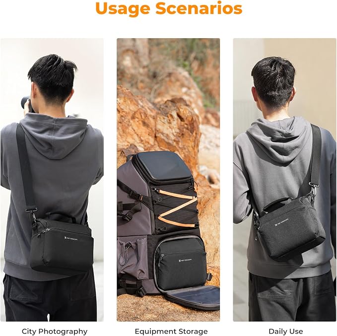 K&F CONCEPT Camera Sling Bag Small Crossbody Camera Case DSLR/SLR/Cute Compact