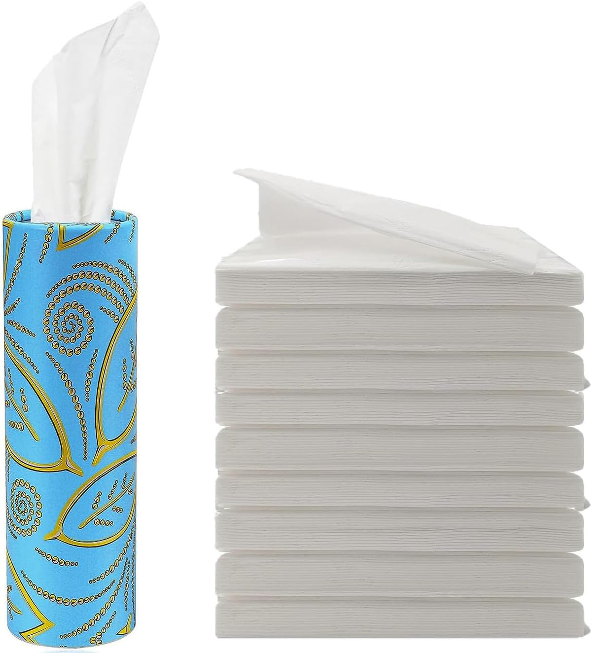 Refillable Car Tissue Holder Dispenser, Facial Tissue Travel Packs