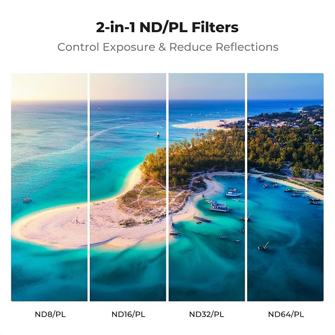 K&F CONCEPT Upgrade ND/PL Filter Sets Compatible