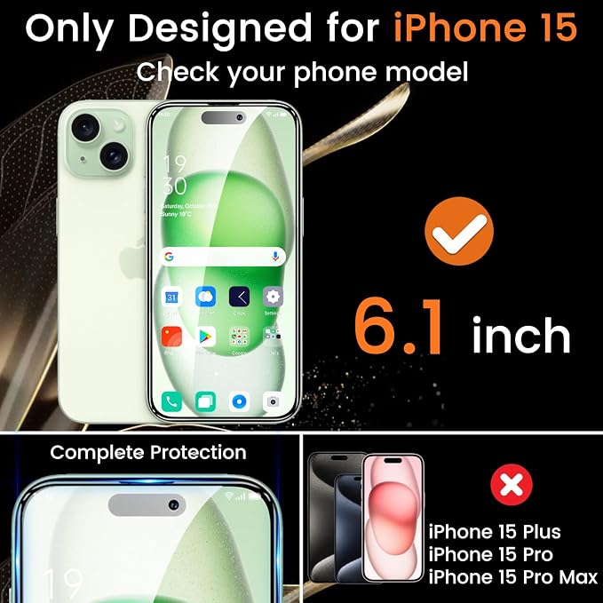 Lesakit 4+4 Pack Privacy Screen Protector