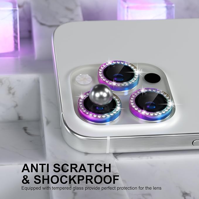 Choiche Compatible for iPhone 16 Pro/iPhone 16 Pro Max Camera Lens Protector
