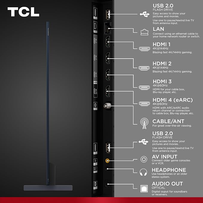 TCL 85-Inch Class X11K Series QD-Mini LED 4K UHD Google Smart TV Ultra Premium Mini-LED TV - QLED, 144hz, Anti-Reflective Screen, Bang & Olufsen Audio, Dolby Atmos (85X11K, 2025 Model)
