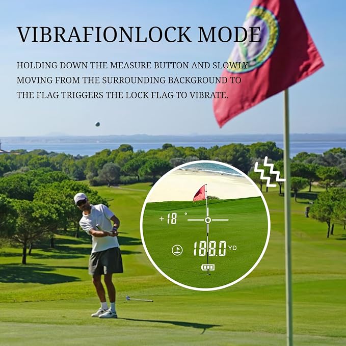 7 in 1 Golf Laser Rangefinder 6X Magnification