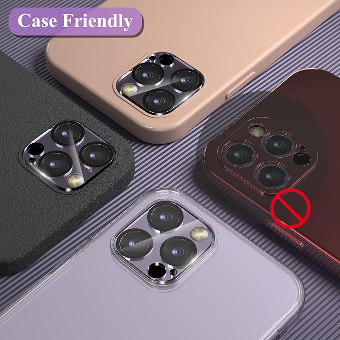 YWXTW [5 Pack Designed for iPhone 14 Pro Max Camera Lens Protector, for iPhone