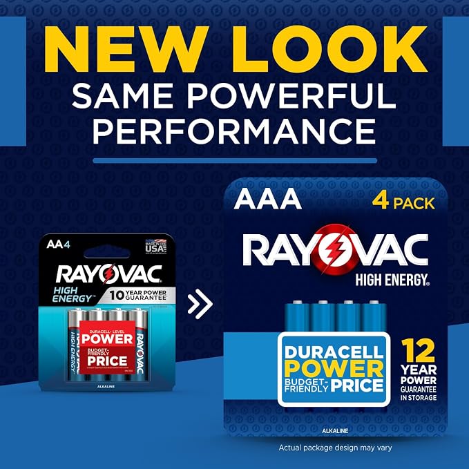 Rayovac High Energy AAA Batteries, Alkaline Triple A Batteries