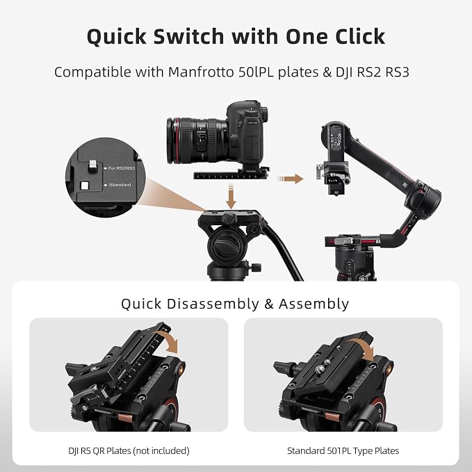 Cayer Monopod Camera Stand, Carbon Fiber Telescopic Monopods Kit