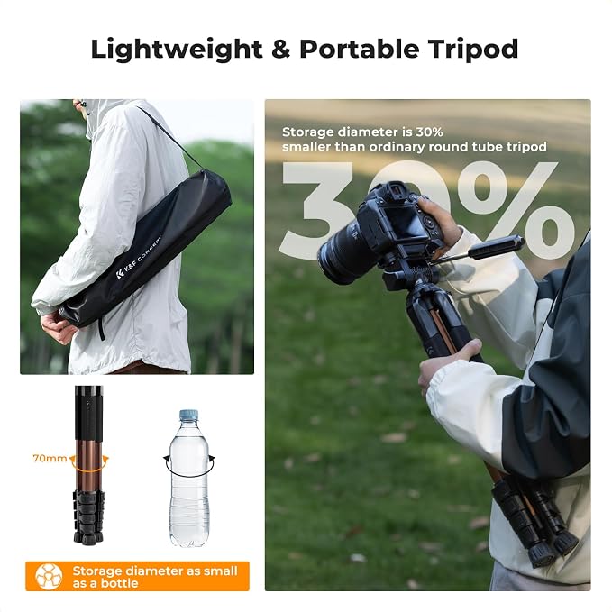 K&F CONCEPT Camera Tripod, Cellphone Clip