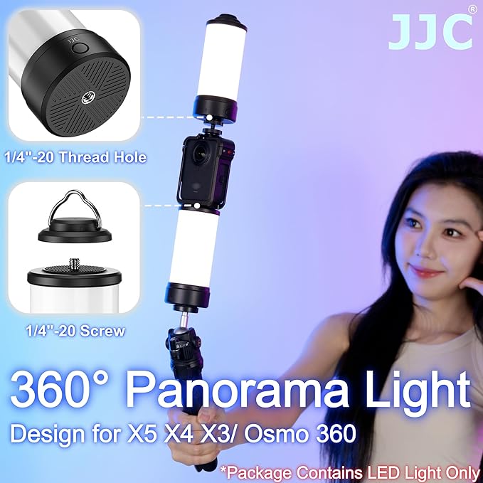 JJC 2Pcs 360 LED Light Attachment
