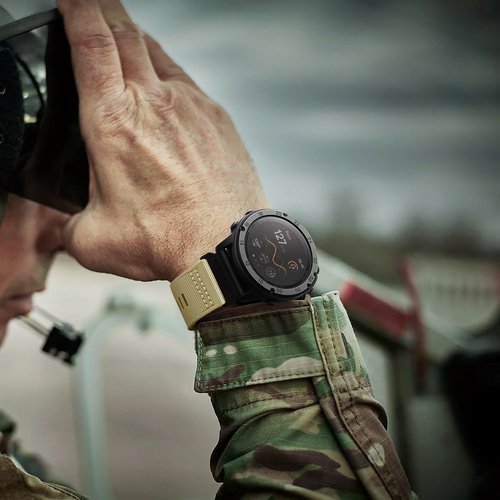 Bandletic Compatible with Garmin Fenix 6X Pro Band - Tactical Military Rugged Nylon Easy-Fit 26mm Strap for Fenix 8 51mm/7X/7X Pro/6X/5X/5X Plus/3/3 HR/Instinct 3 50mm/2X/Tactix/Enduro/Epix Pro 51mm