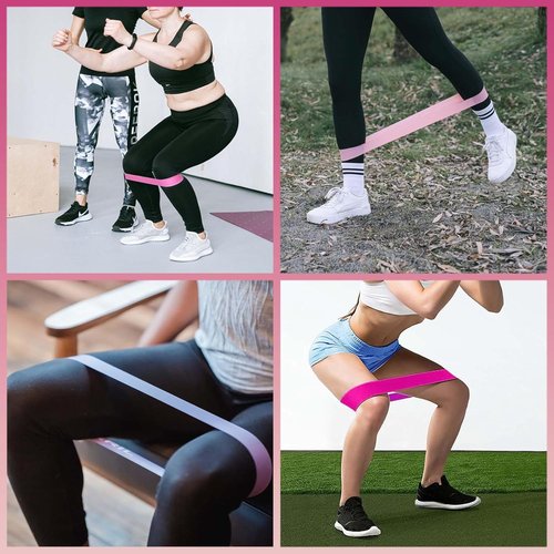 FTTYONE Resistance Bands Set - 5 Levels of Elastic Bands for Home Gym Workouts | Includes Carrying Bag