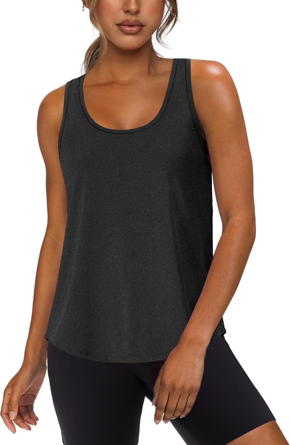 WIHOLL Women's Racerback Workout Tank Tops - Sleeveless Athletic Gym & Yoga Tops (S-XXL)