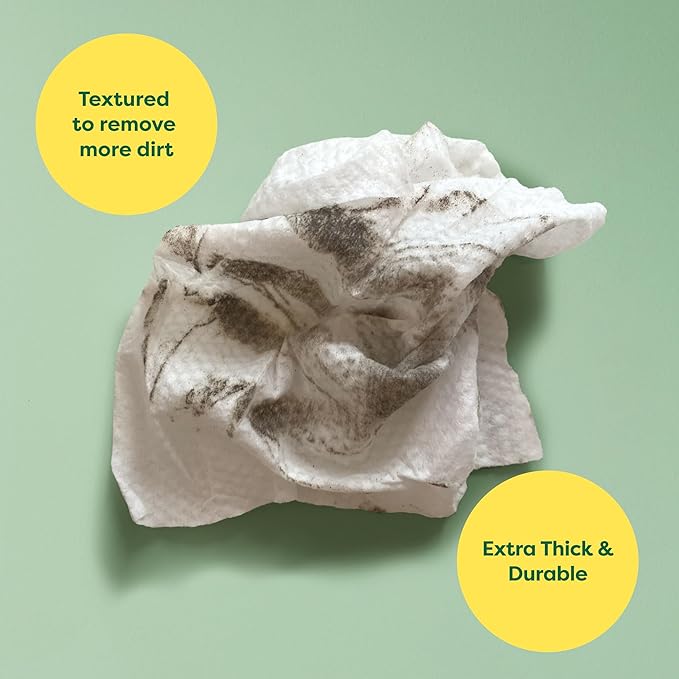 Earth Rated Dog Wipes, Hypoallergenic, Cleaning and Hydrating, for Grooming Paws, Body and Butt, Lavender Scented, 100 Count