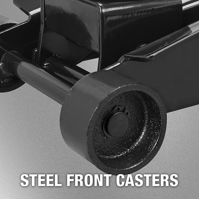 Heavy Duty Hydraulic Floor Jack: Dual Pump Car Jack for Cars, SUVs, Vans, Trucks - 3 Ton (6,000 lb.) Capacity