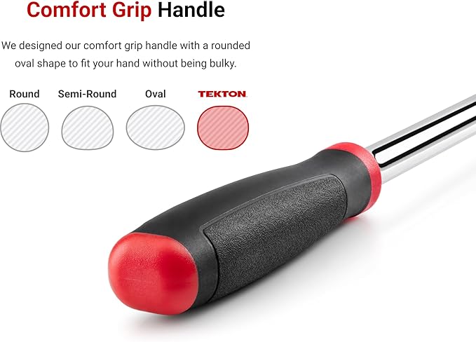 TEKTON 3/8 Inch Drive Non-Quick-Release Comfort Grip Ratchet Set, 4-Piece (4-1/2, 8, 12, 18 in.) | SRH91008