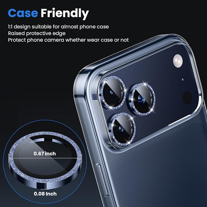 WSKEN for iPhone 17 Pro/iPhone 17 Pro Max Camera Lens Protector