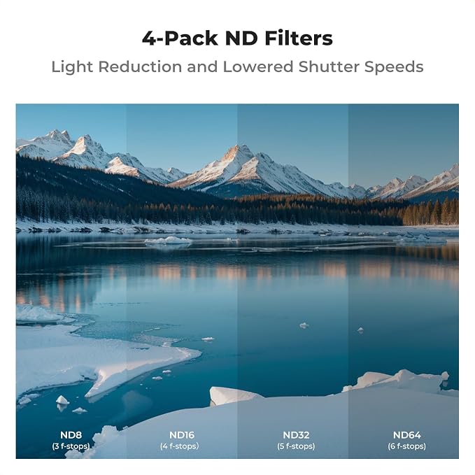 K&F CONCEPT ND Filter Set for DJI Air 3S, HD Optical Glass/Multi-Coated Drone