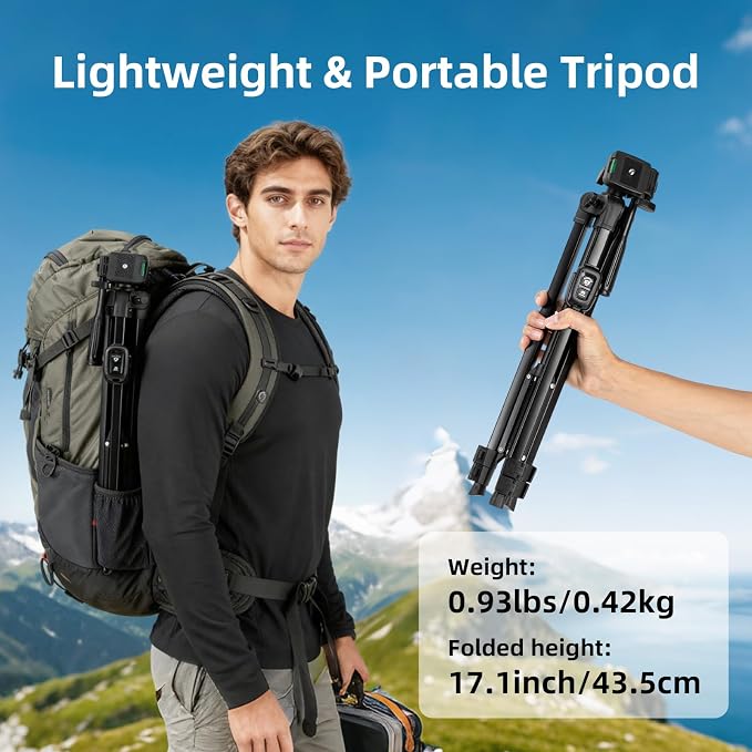 Fotopro Camera Tripod, Aluminum Phone Tripod Stand