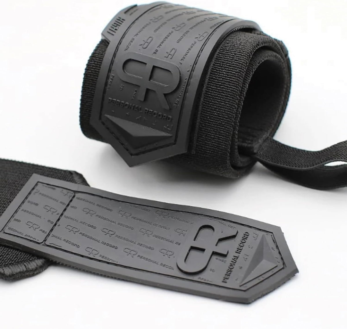 PR Personal Record Heavy Duty Wrist Wraps - Extra Wide Strap, Strong Thumb Loop, Enhanced Elasticity