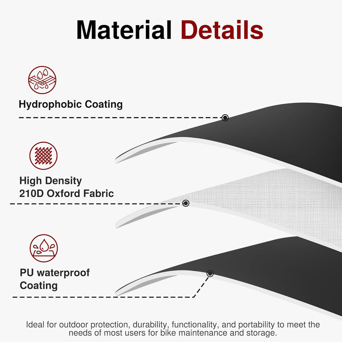 Puroma Bike Cover - 210D Waterproof Outdoor Storage for 1-3 Bikes | UV, Dust & Wind Proof with Lock Hole