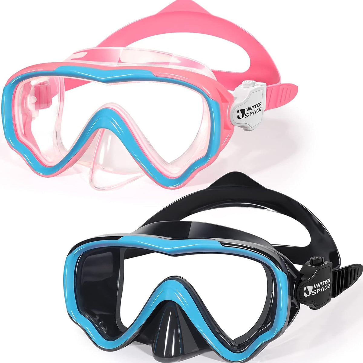 Water Space Kids Swimming Goggles - Anti-Shatter Lens & UV Protection | No-Leak Swim Mask for Ages 3-15