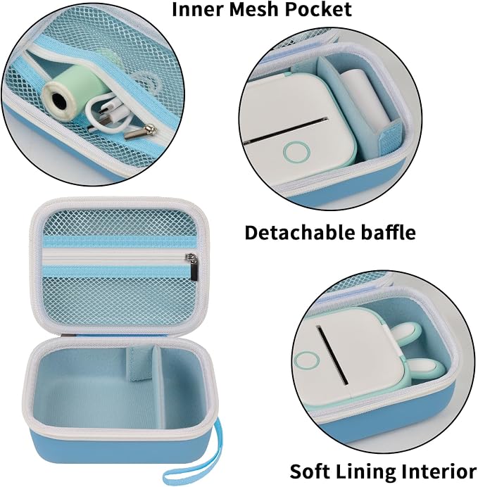 ANKHOH Label Maker Case for Memoking T02/ for Phomemo M02/ M02S/ M02 Pro/ Q30S/