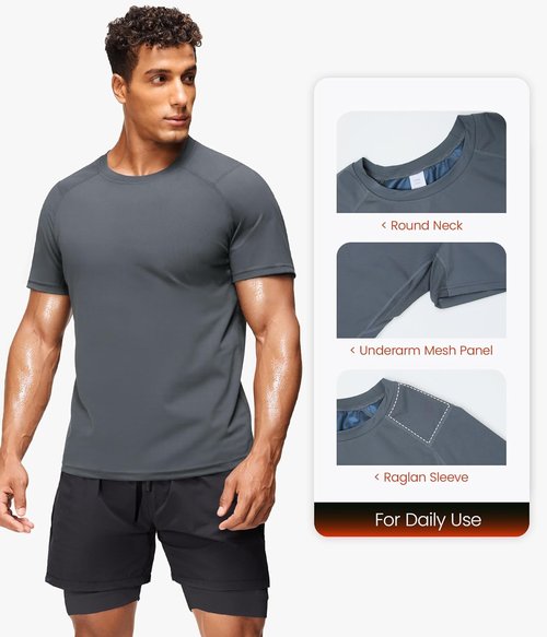 Junlan Sauna Shirt for Men - Slimming Waist Trainer Vest for Gym & Running
