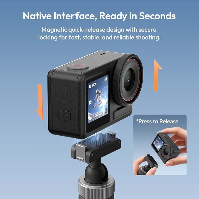 ULANZI MT95 Mini Tripod for DJI Action 5 Pro/4/3/Osmo 360 | Magnetic Quick