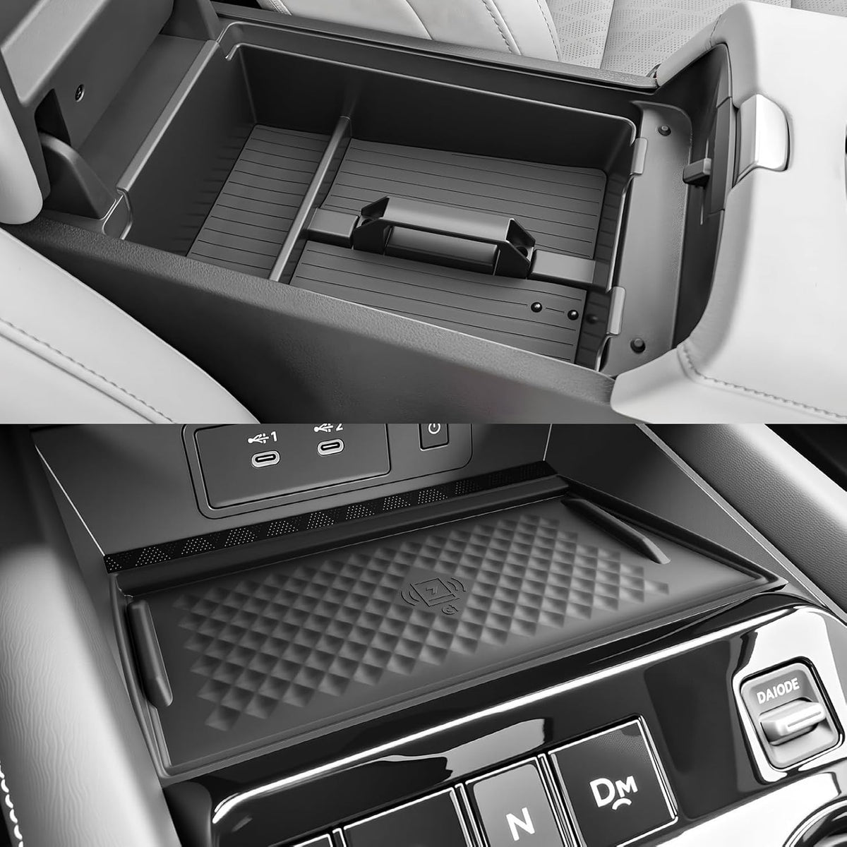 SKTU 2Pack for 2025-2027 Nissan Murano Center Console Organizer Durable