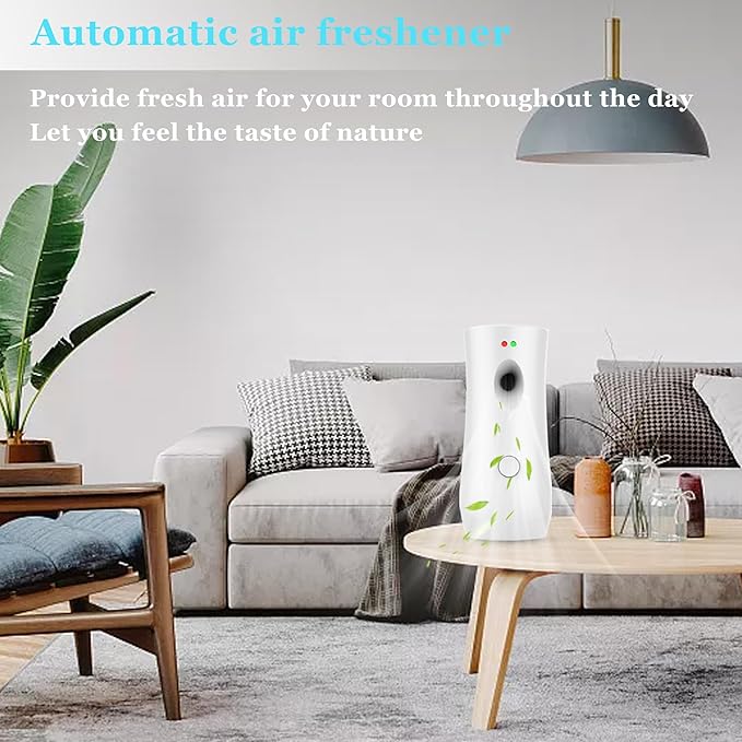 (3-Pack) Automatic Fragrance Dispenser Wall-mounted Aerosol Spray Air Freshener for Hotels, Home, Indoor, Offices, Schools, Restaurants, Commercial Place (001, White)
